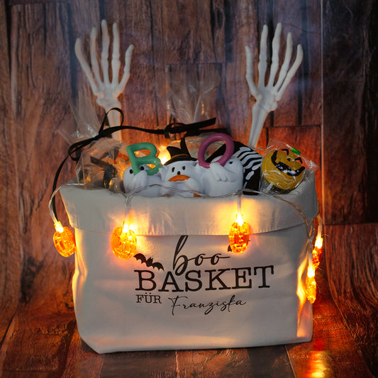Halloween-Korb "Boo basket" mit Personalisierung