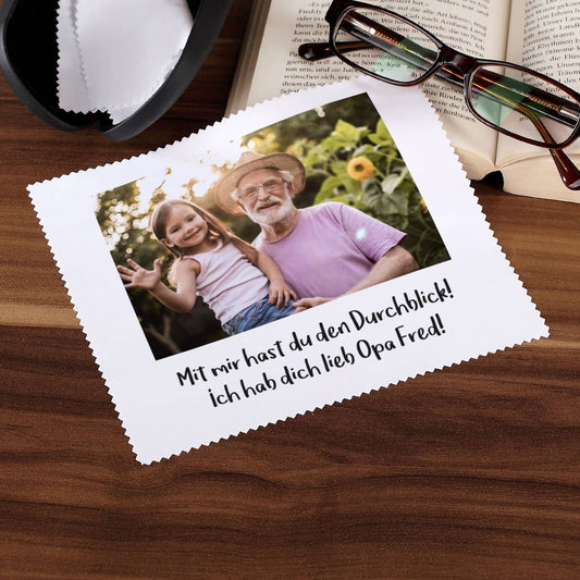 Brillenputztuch Mit eigenem Foto-Aufdruck