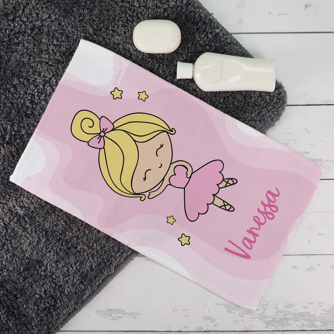 Handtuch mit Ballerina in zwei Größen