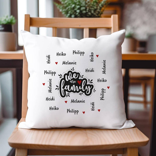 persönliches Kissen für die ganze Familie
