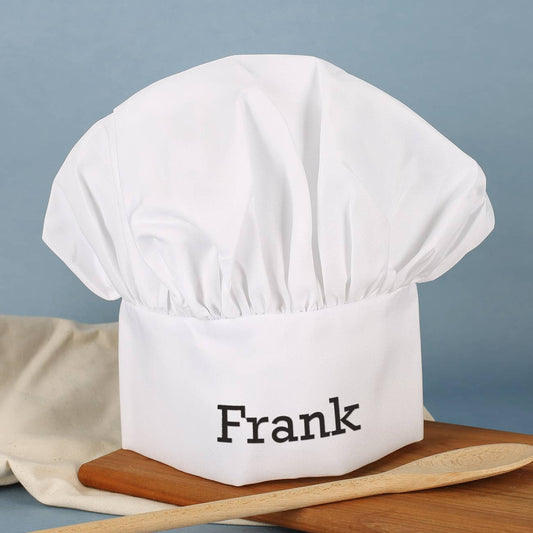 Kochmütze mit Ihrem Wunschnamen bestickt