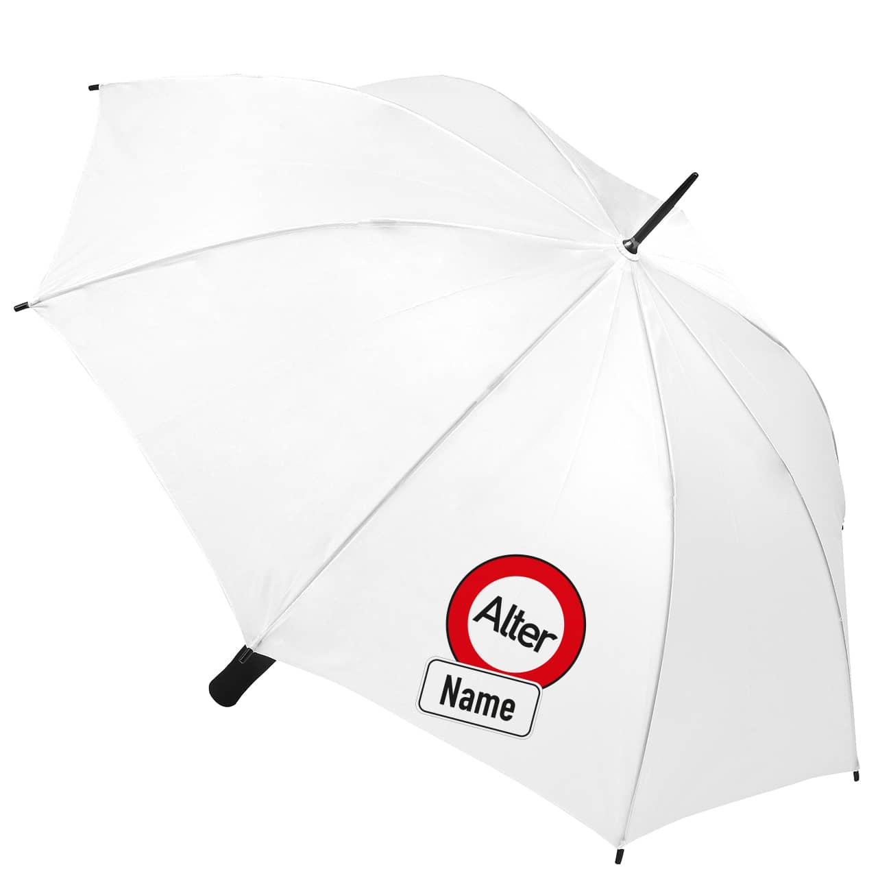 Mit Ihrem Namen und Alter bedruckt