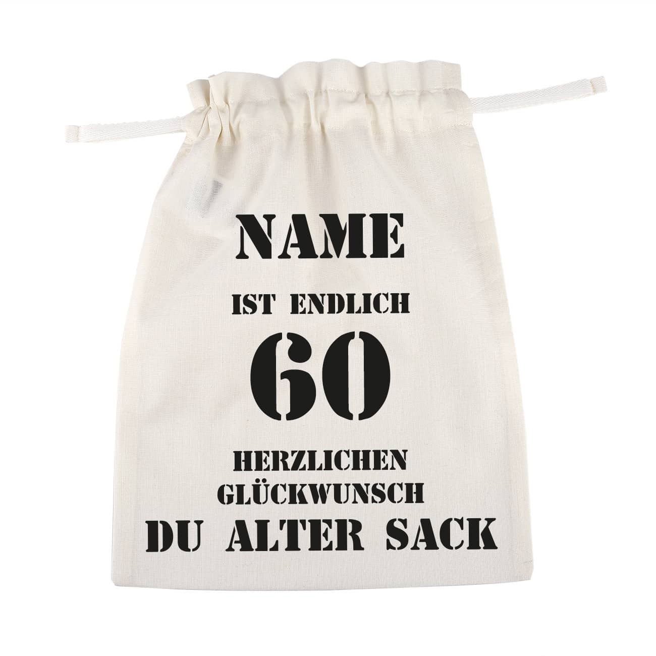 alter Sack Beutel zum 60. Gburtstag