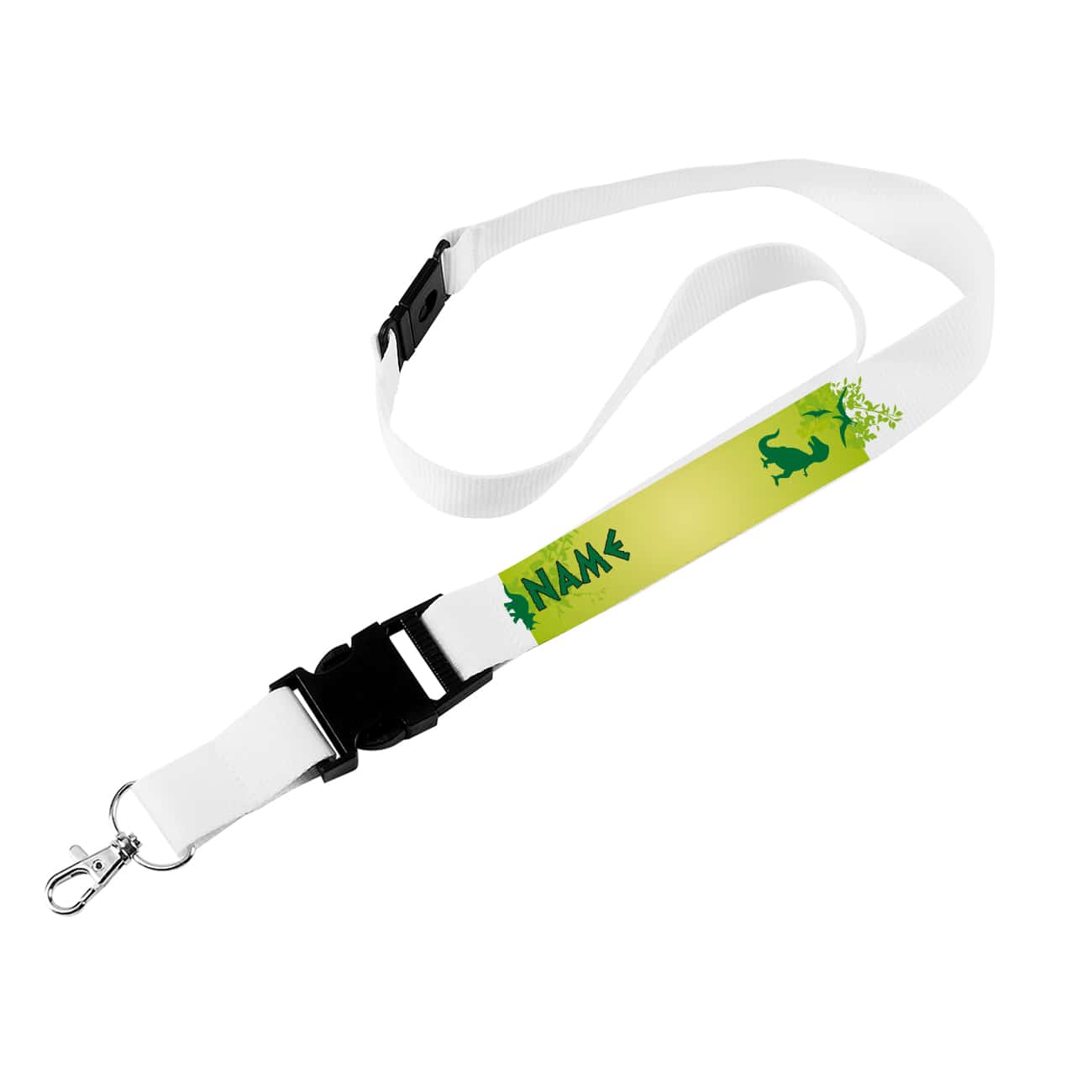 Schlüsselband mit Dinosauriermotiv