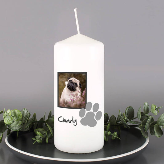 Trauerkerze für Haustier mit Pfote