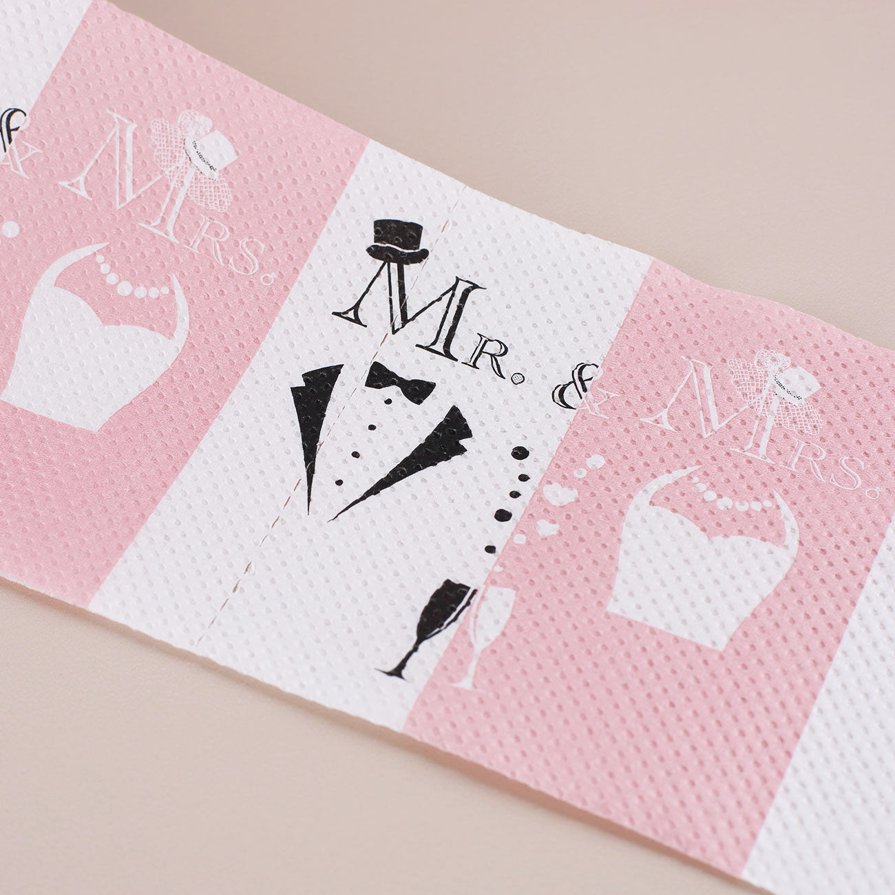 WC-Papier zur Hochzeit