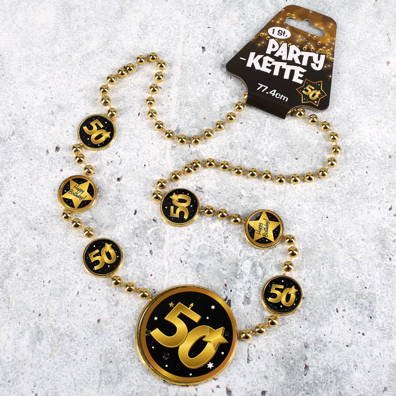 Party Kette zum 50. Geburtstag - Star