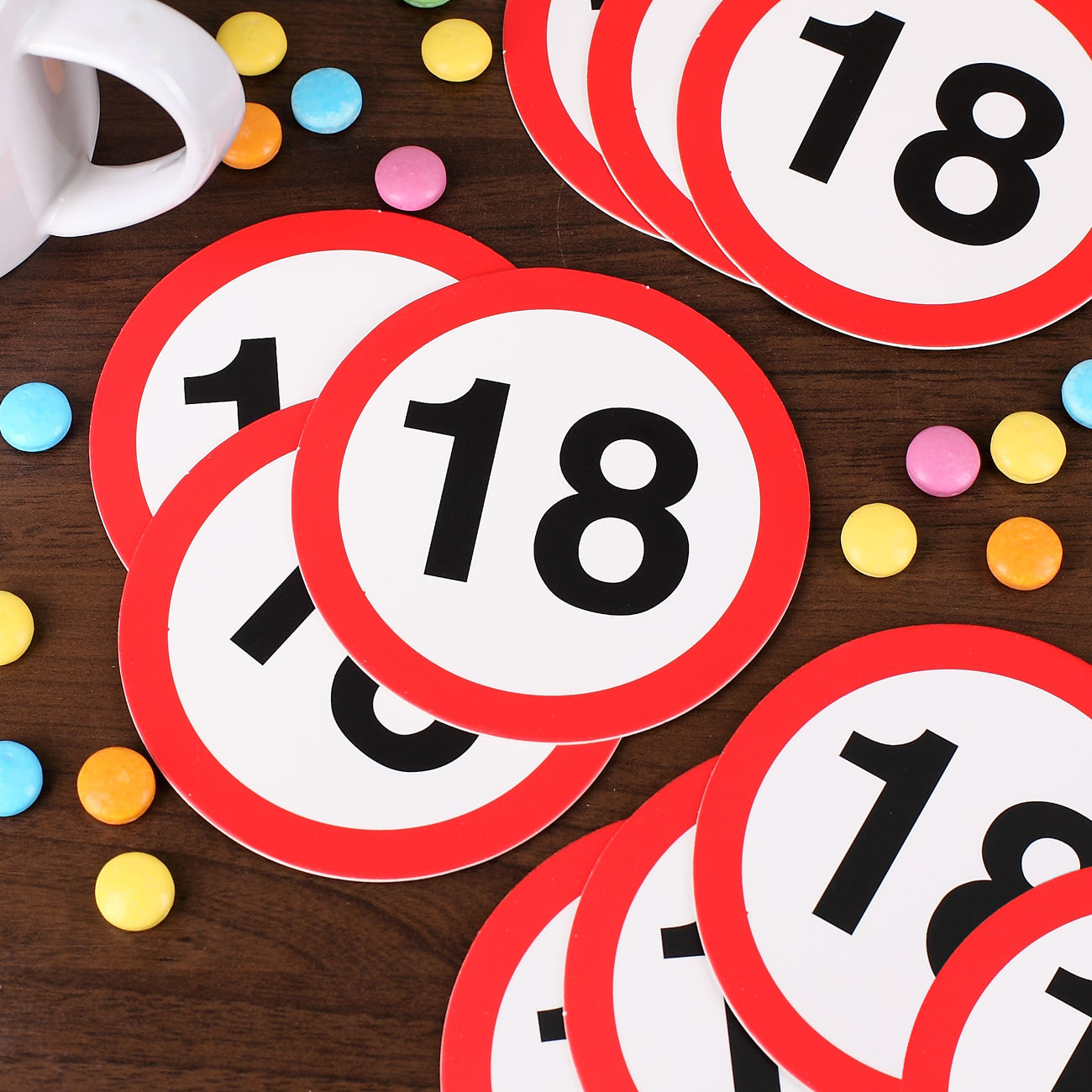 Bierdeckel zum 18. Geburtstag