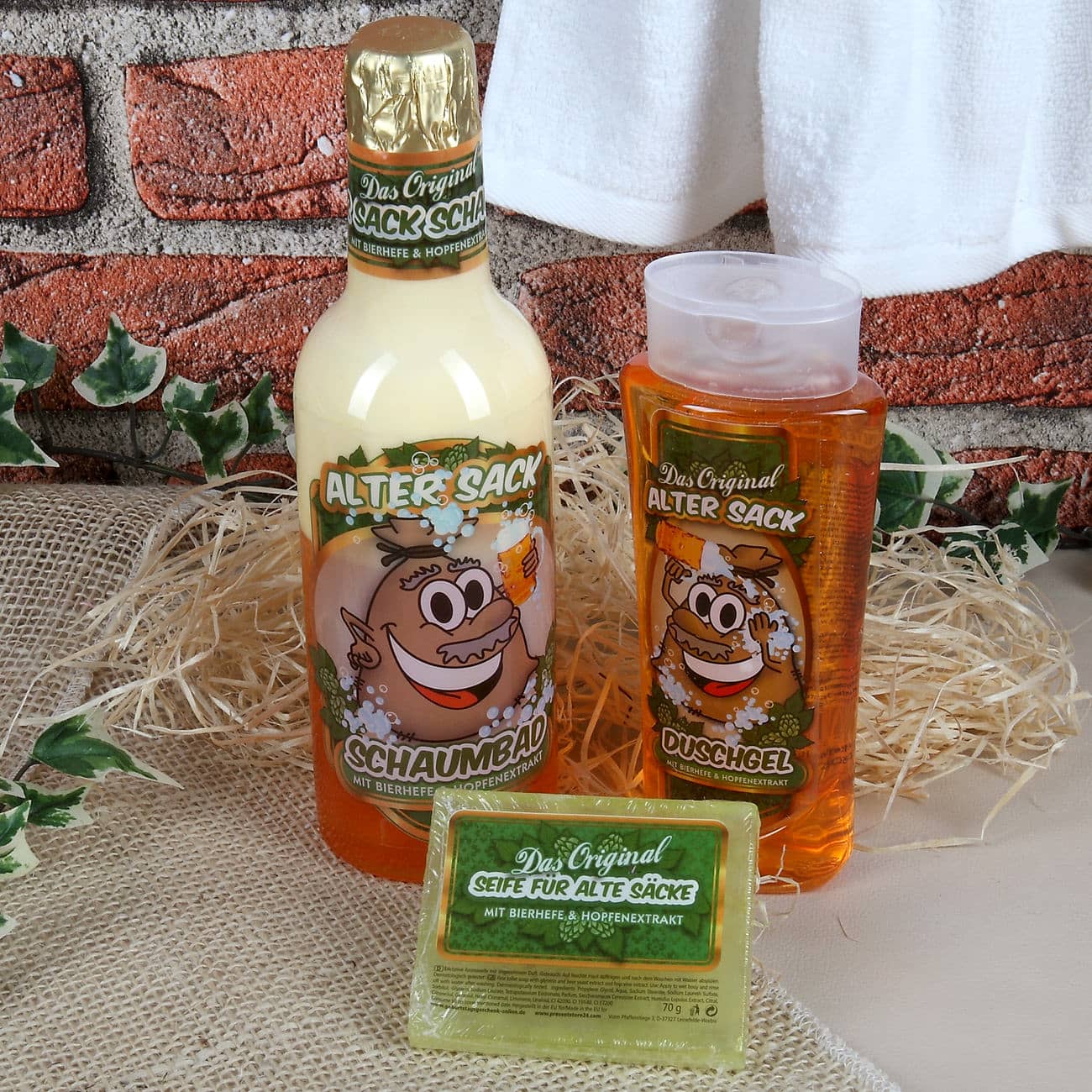 3-teiliges Pflegeset für Alte Säcke