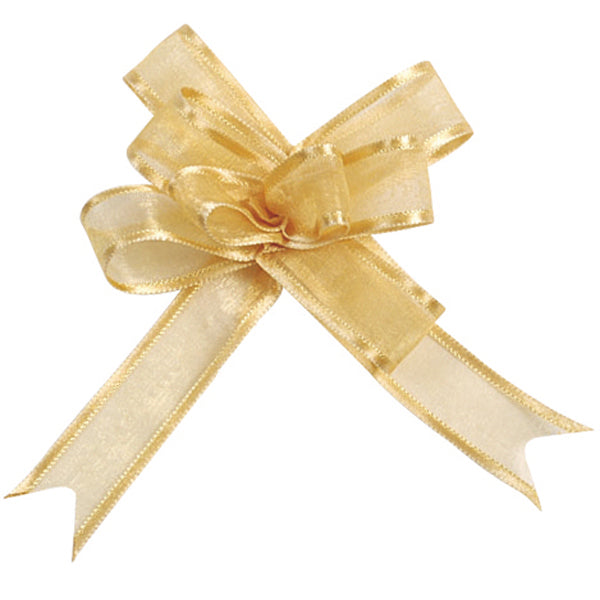 Schleifenbänder aus Organza in Gold