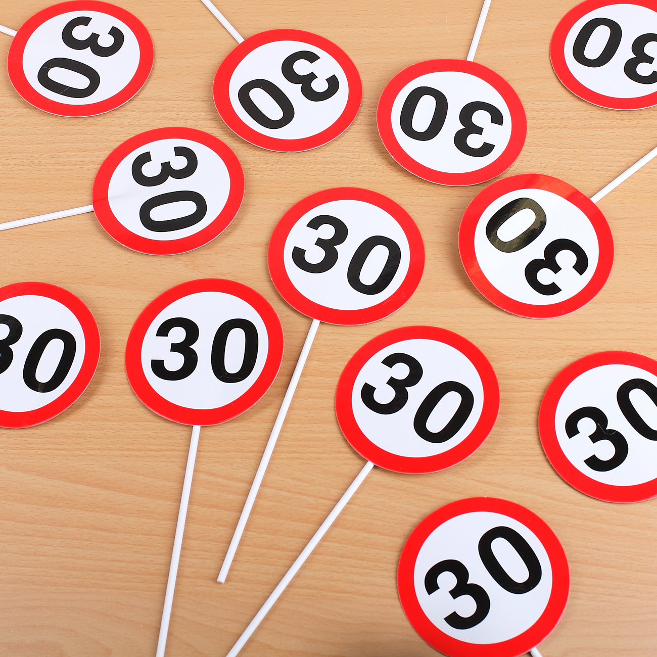 Mini Schilder Verkehrzeichen zum 30. Geburtstag