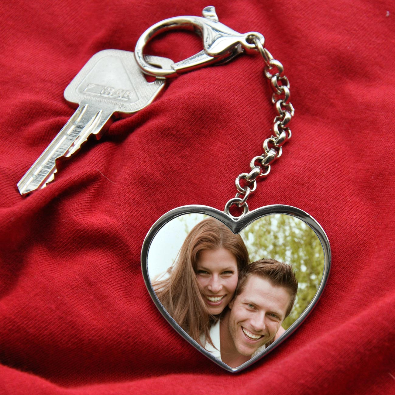 Herz Schlüsselanhänger mit Foto