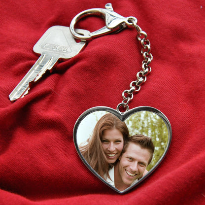 Herz Schlüsselanhänger mit Foto
