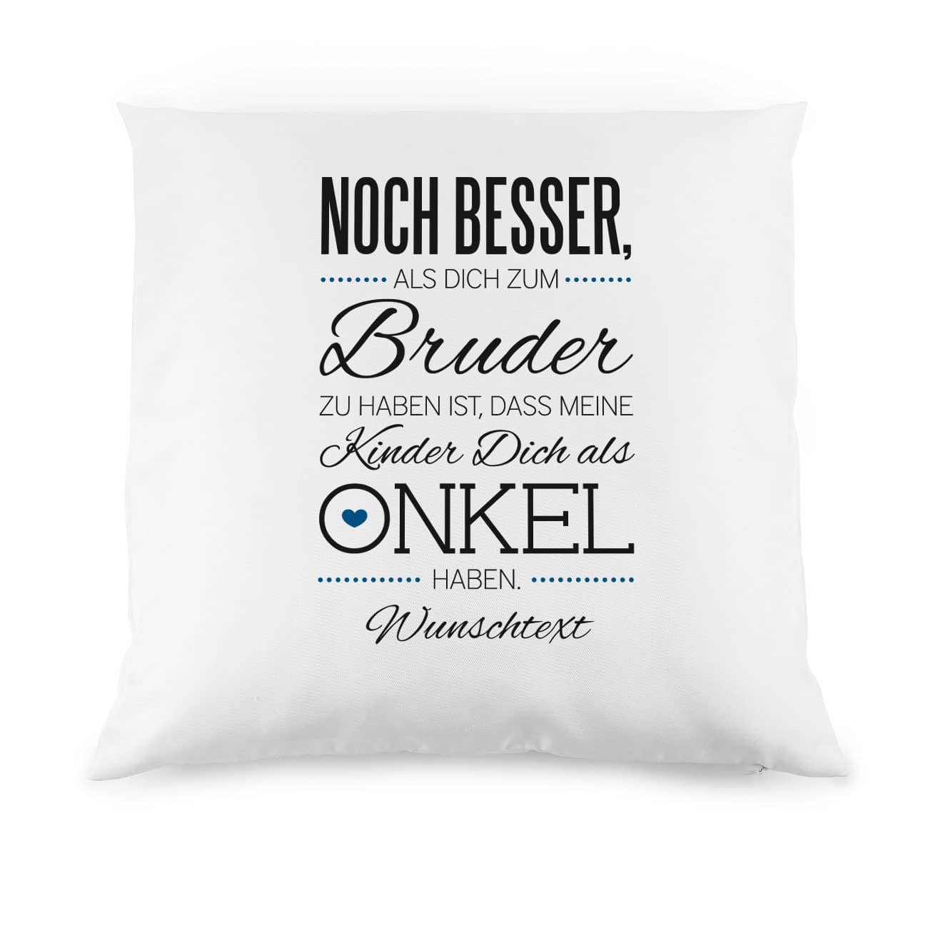 Kissen personalisiert mit Ihrem kurzen Wunschtext