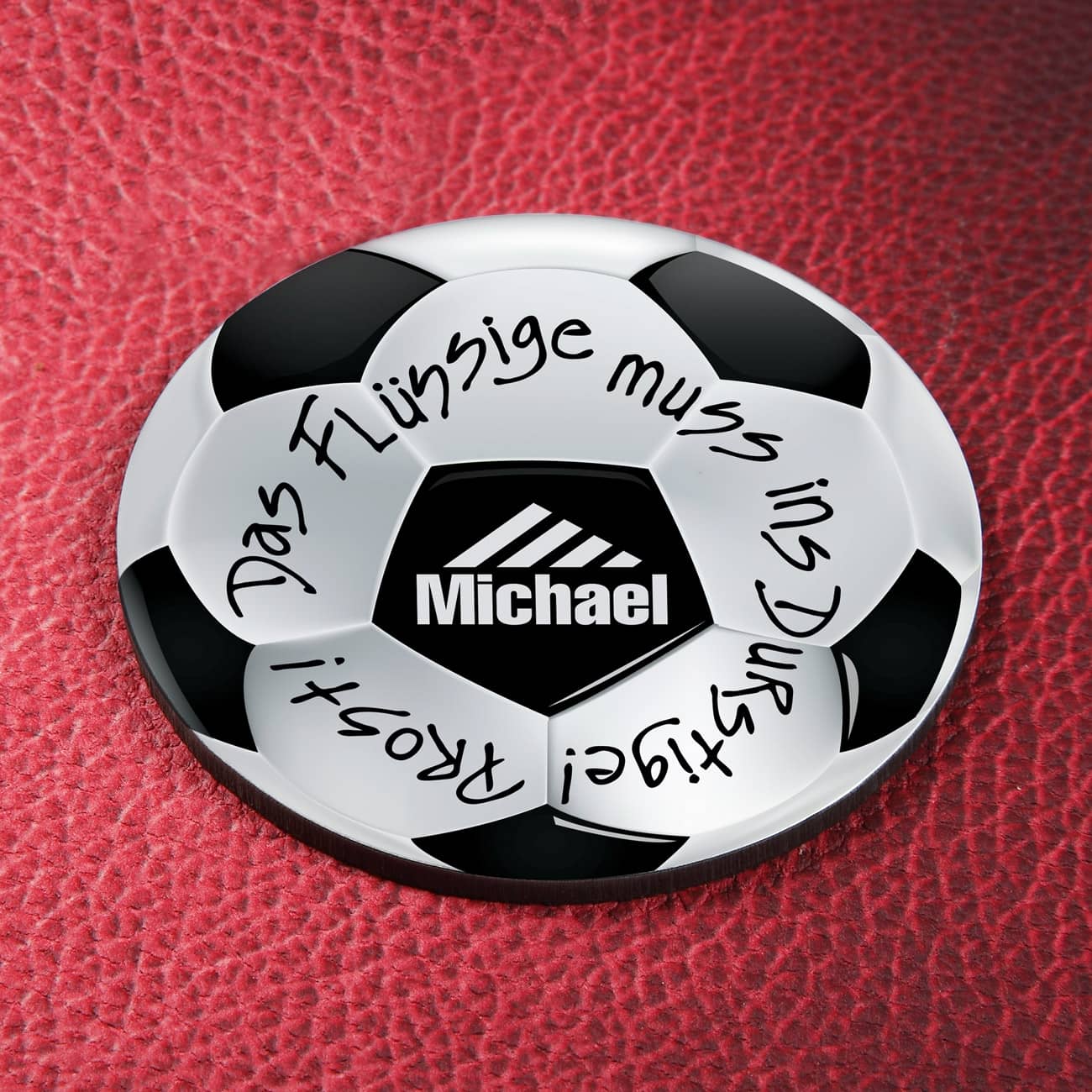 Untersetzer mit Fußballmotiv 