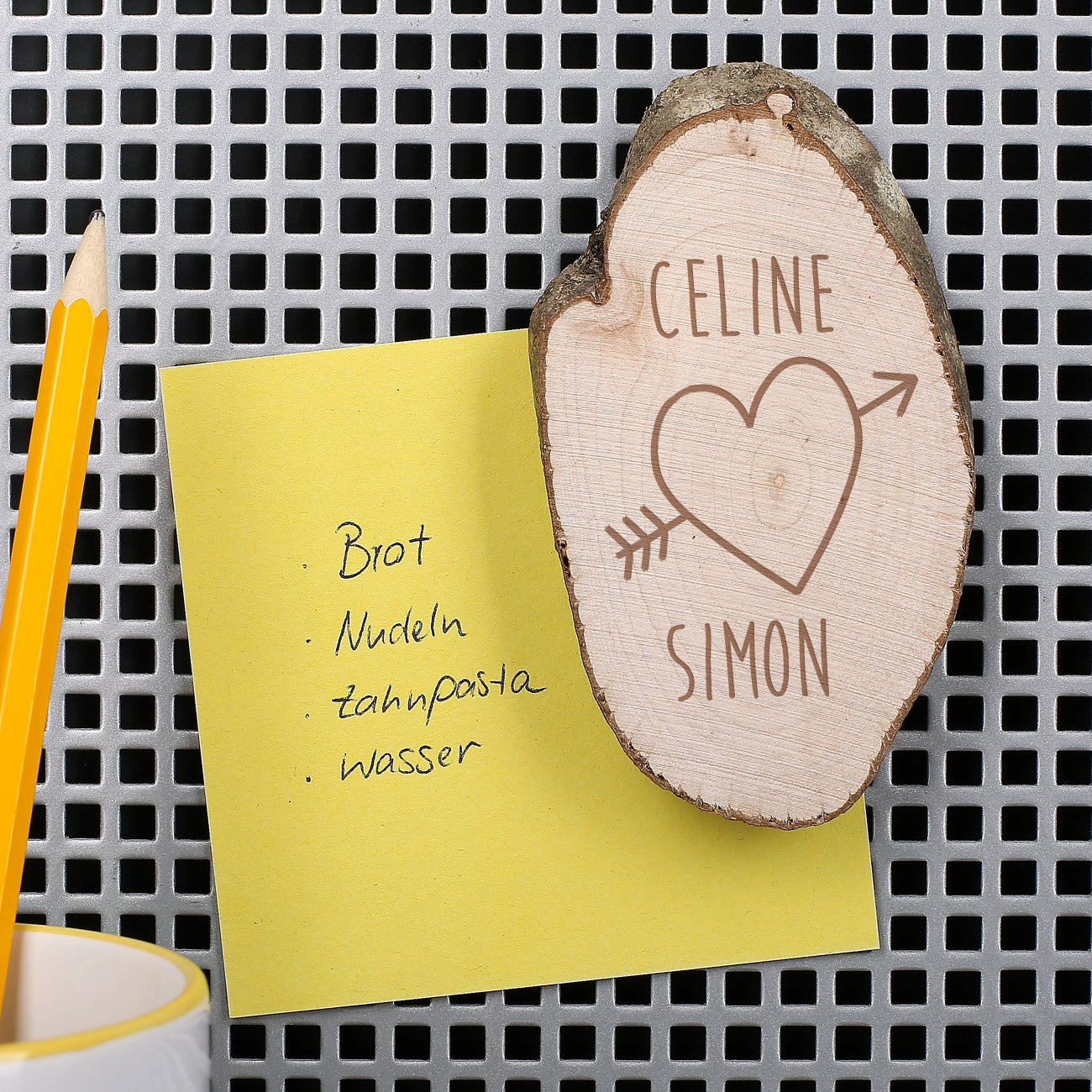 Magnet mit Wunschnamen