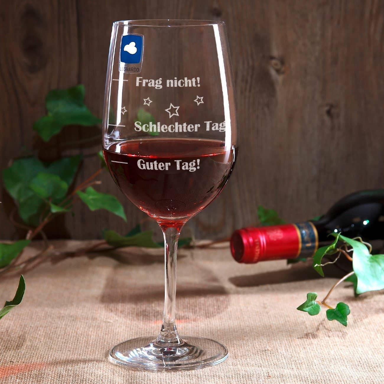 Leonardo XL Weinglas mit Stimmungsbarometer