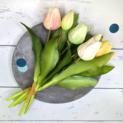 Hochwertiger Kunstblumenstrauß Tulpen in zwei Größen | Nachhaltige Seidenblumen