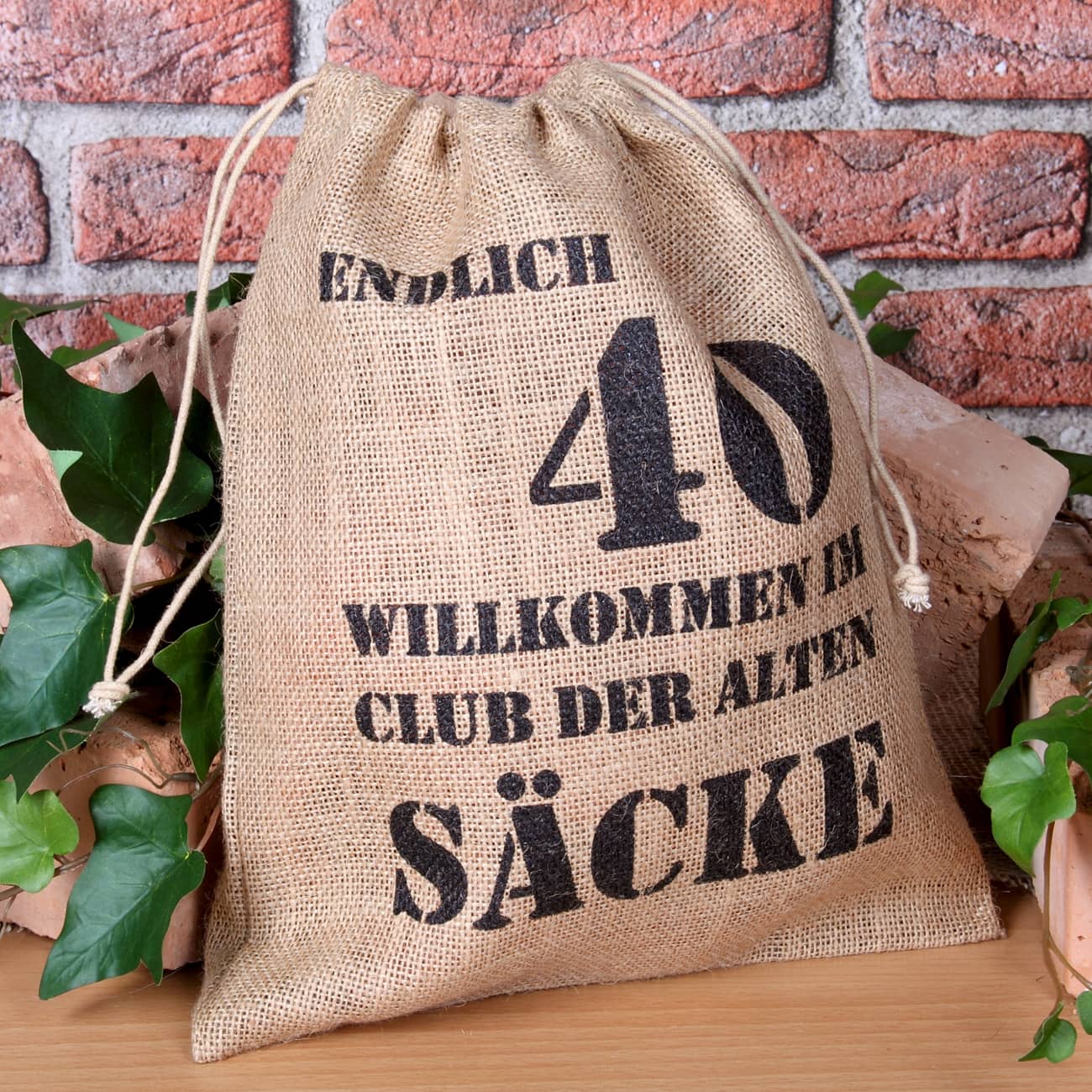 Alter Sack zum 40. Geburtstag