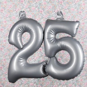 aufblasbare Dekoration zur Silbernen Hochzeit