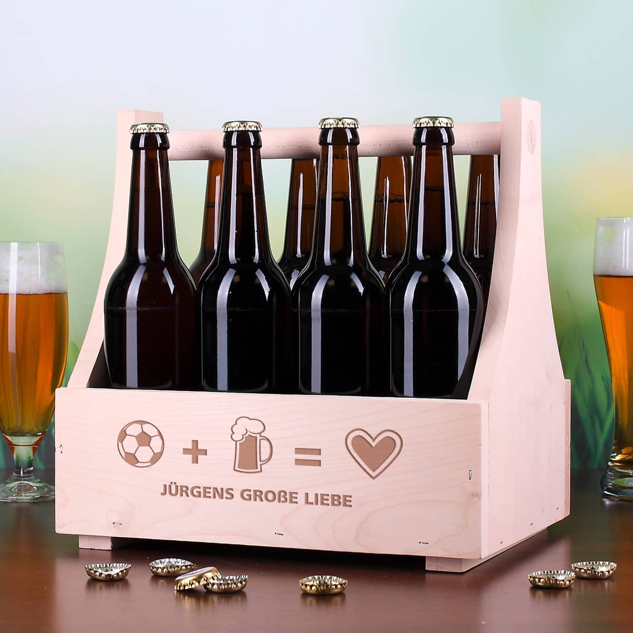 Europameisterschaft Mitbringsel Bier Wunschname