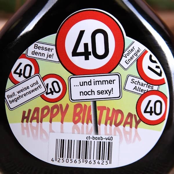 Verkehrszeichen Motive auf dem Etikett