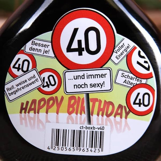 Verkehrszeichen Motive auf dem Etikett