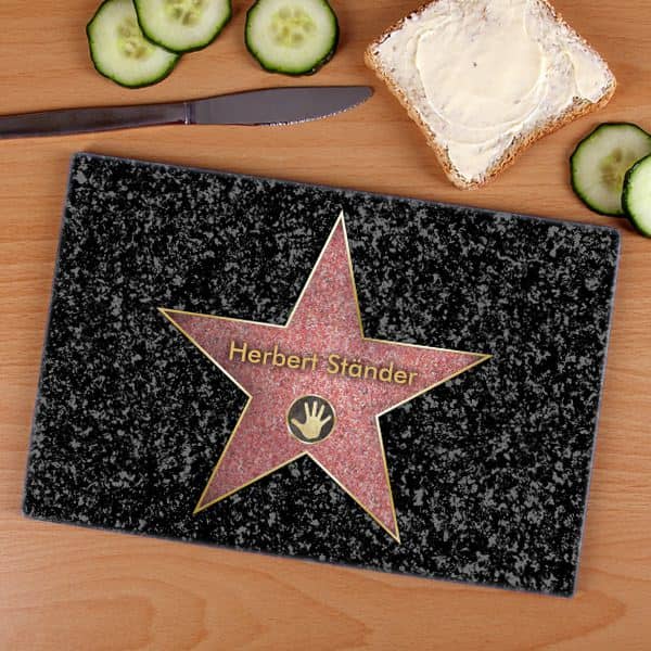 Glasbrettchen mit persönlichem Druck