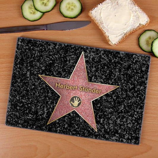 Glasbrettchen mit persönlichem Druck