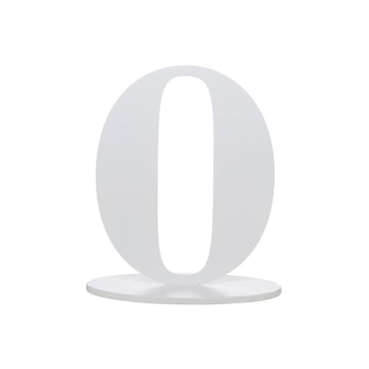 Zahl 0 für Ihre Tischdekoration