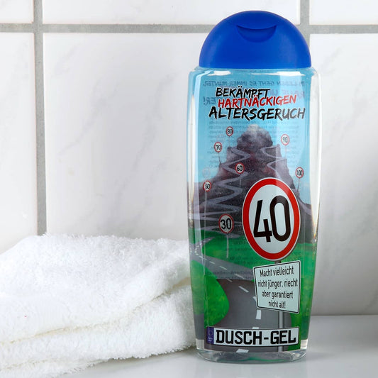 Duschgel zum 40. Geburtstag
