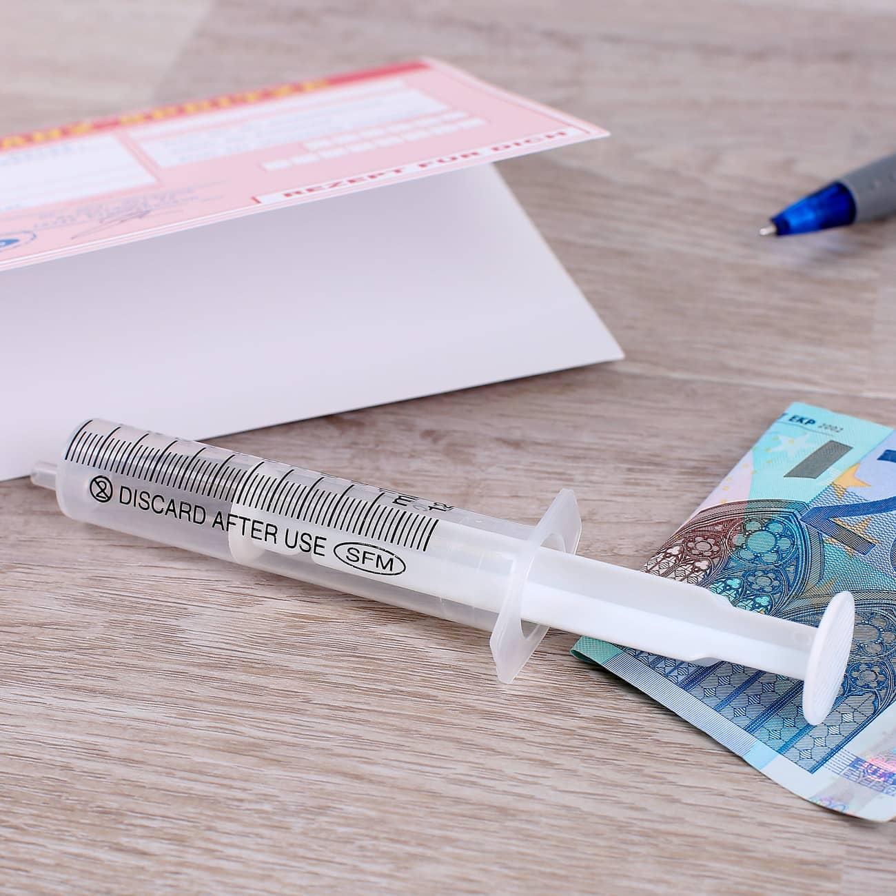 Spritze Finanzen Karte