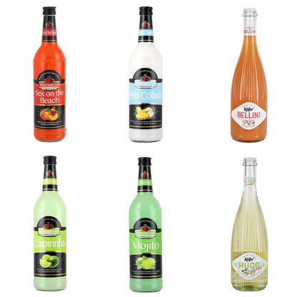 Verschiedene Alkoholflaschen nach Wunsch