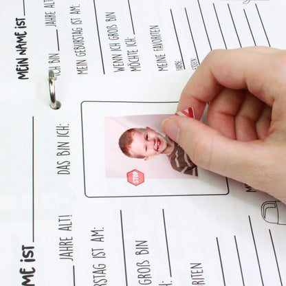 Foto-Aufkleber für das Freundebuch