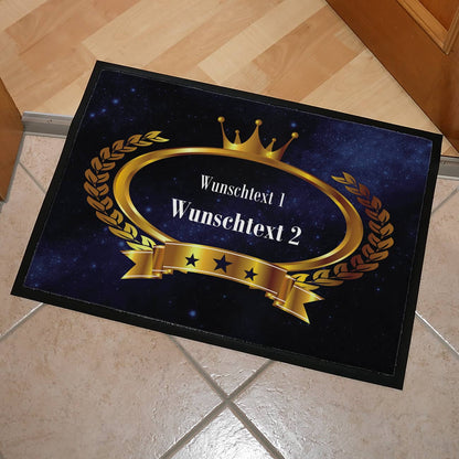 Fussmatte Krone personalsiert 