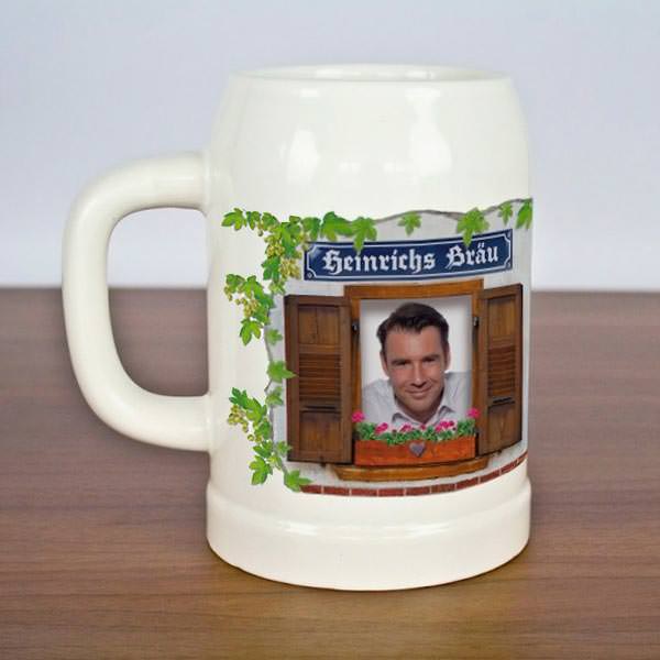 Bierkrug mit Foto