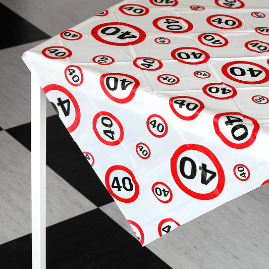Party-Tischdecke zum 40. Geburtstag