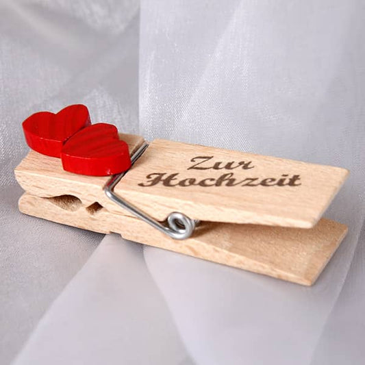 Geldklammer - Herz- Zur Hochzeit