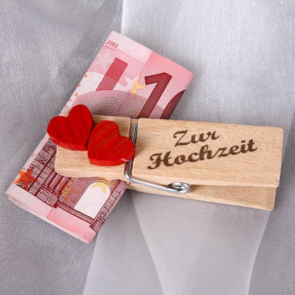 Geldklammer - Herz- Zur Hochzeit