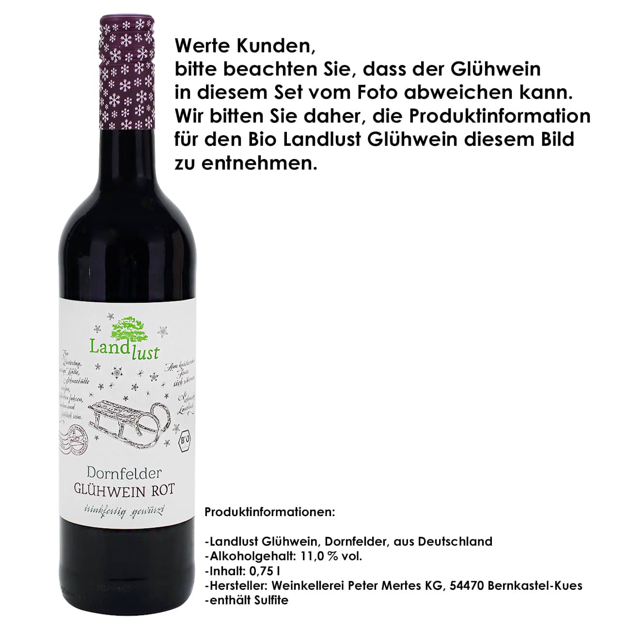 Glühwein und Tasse - nur von glücklichen Glühen