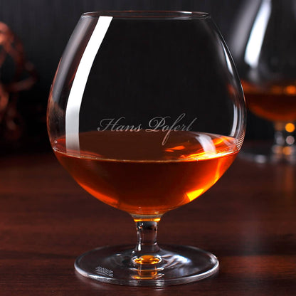 Graviertes Weinbrandglas mit Ihrem gewünschten Namen
