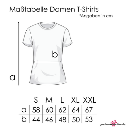 T-Shirt Maßtabelle Damen