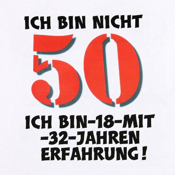 Großer Latz Ich bin nicht 50