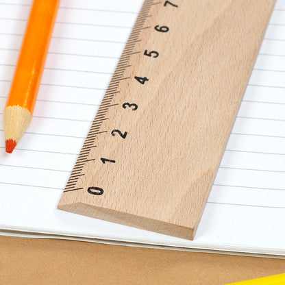 Detailansicht des Holz Lineal