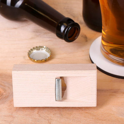 Holzhobel Flaschenöffner mit Namen