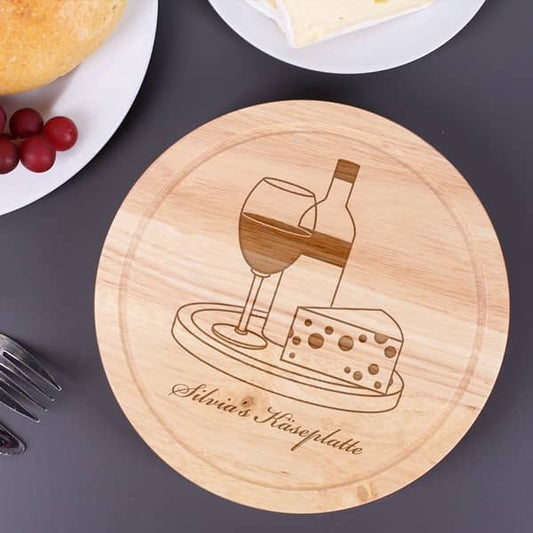 Käsebrett mit Gravur