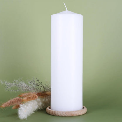 Kerzenteller aus Buchenholz in 2 Größen | Untersetzer für Kerzen