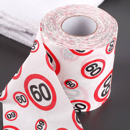 Klopapier mit Verkehrszeichen Motiv zum 60. Geburtstag
