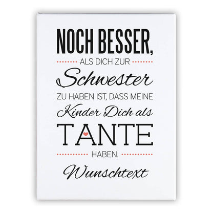 Ihr Wunschtext findet unter dem Spruch seinen Platz