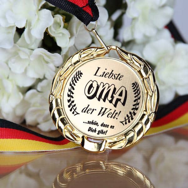 Medaille für die Oma
